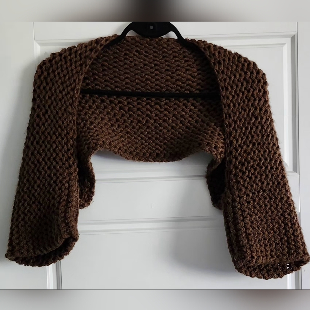 Crocheted Elbow-length Bolero